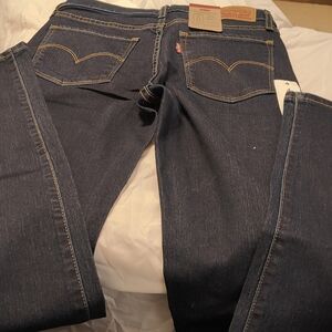 Levi's Women's Dark Blue Straight Leg Jeans